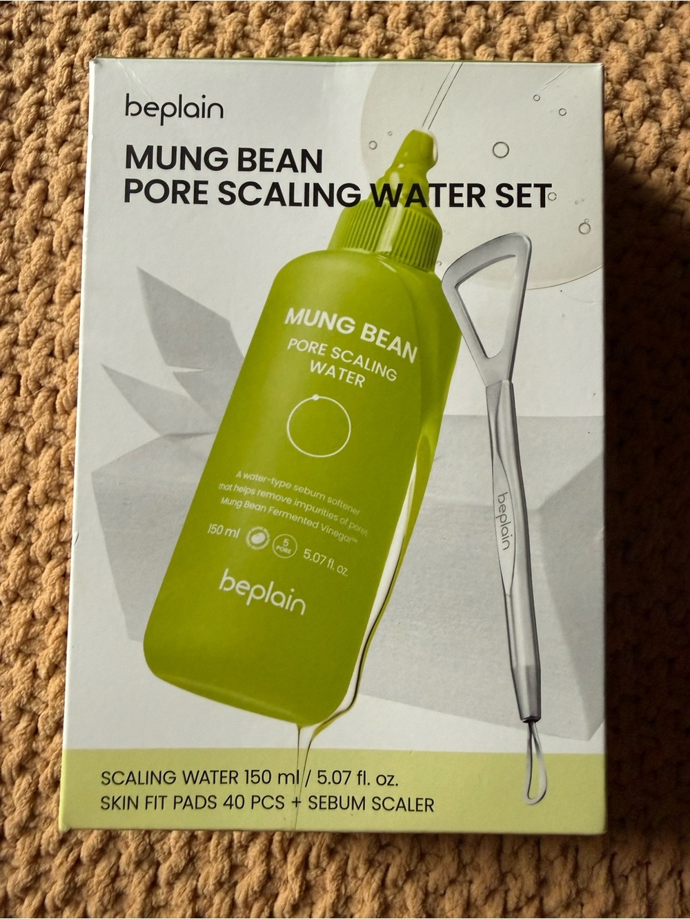Mung Bean Pore Scaling Water Set - Green